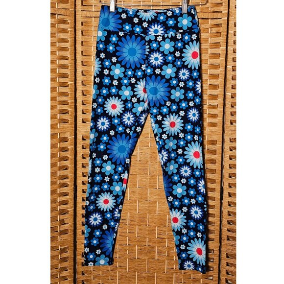 LuLaroe Floral Leggings 2 Pairs OS - Picture 3 of 3